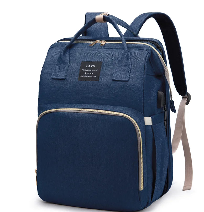 Mommy Travel Bag with Foldable Crib