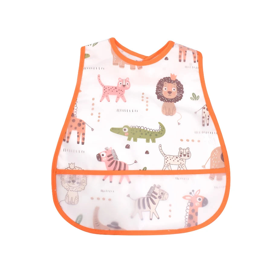 Waterproof Baby Feeding Bib with Pocket