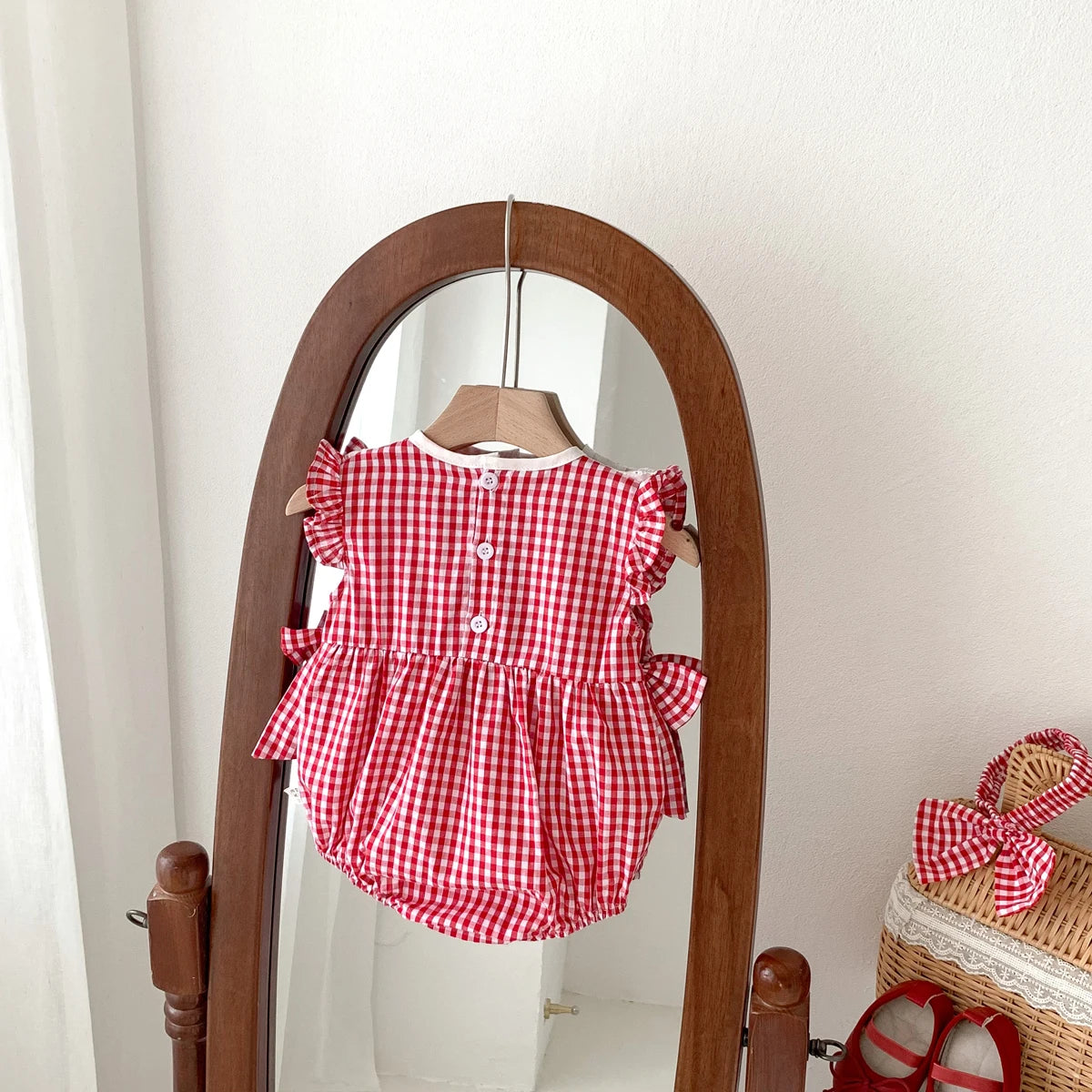 Baby Girl Romper & Headband Set