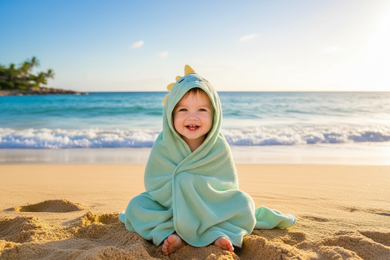 Soft Baby Hooded Bath Towel