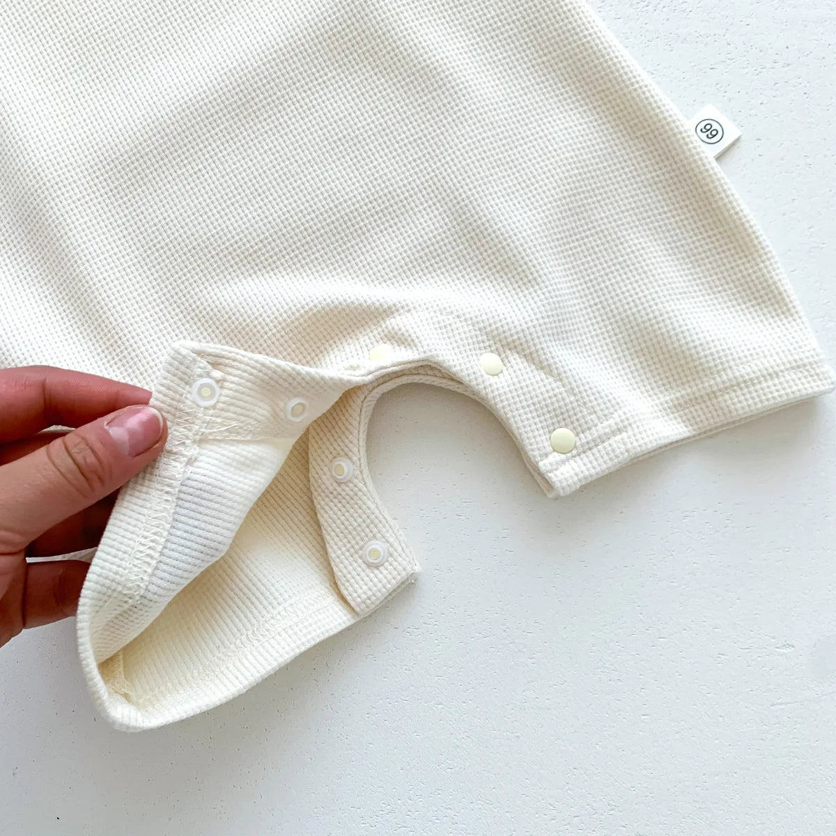 Baby Waffle Romper Set with Hat