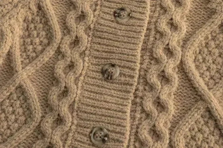 Kids Button-Up Knit Cardigan