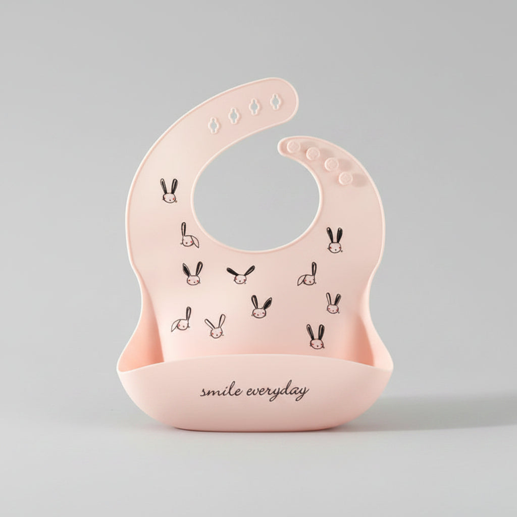 Waterproof Silicone Baby Bib With Pocket