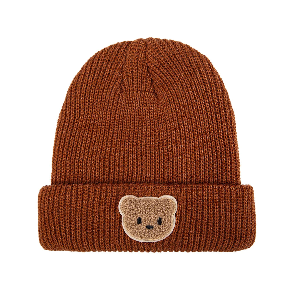 Toddler Cartoon Bear Knitted Beanie