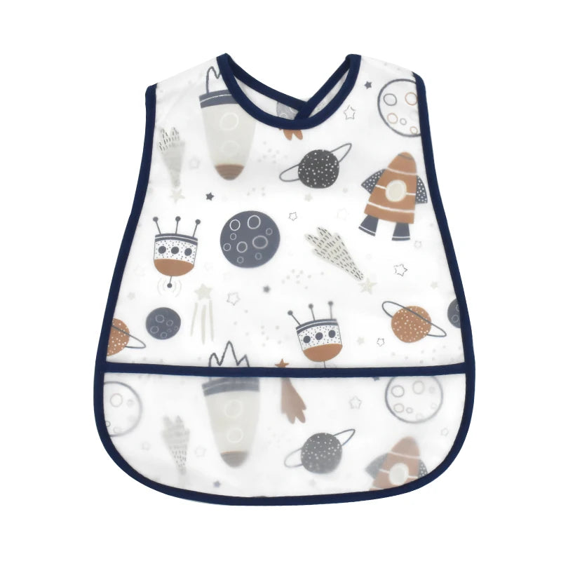 Waterproof Baby Feeding Bib with Pocket