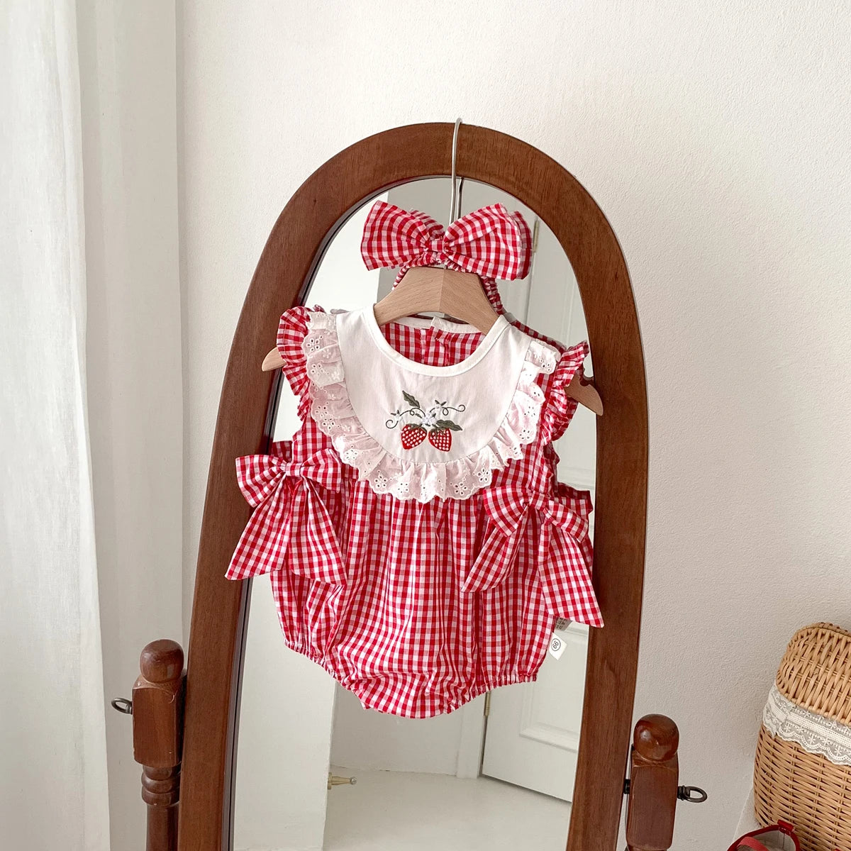 Baby Girl Romper & Headband Set