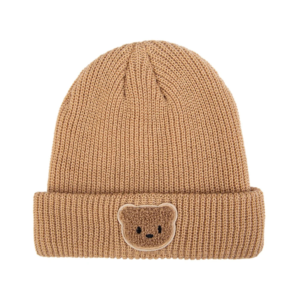 Toddler Cartoon Bear Knitted Beanie