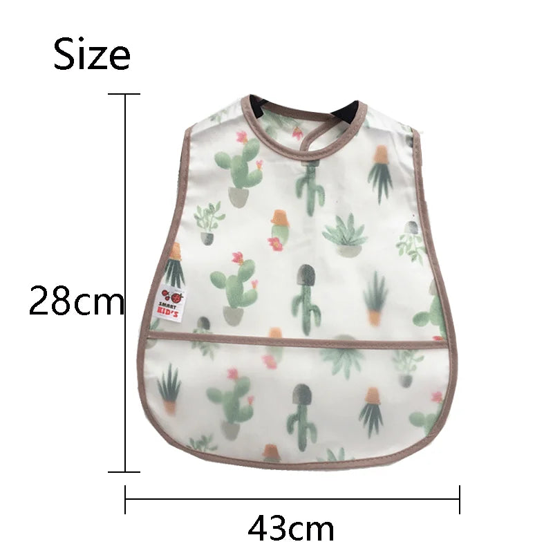 Waterproof Baby Feeding Bib with Pocket
