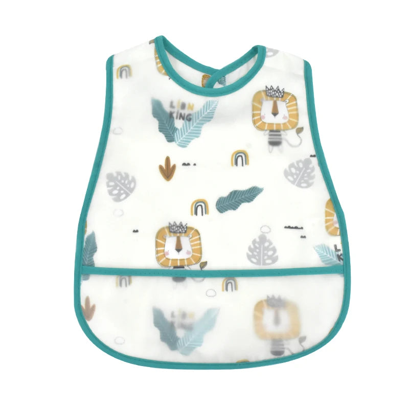 Waterproof Baby Feeding Bib with Pocket