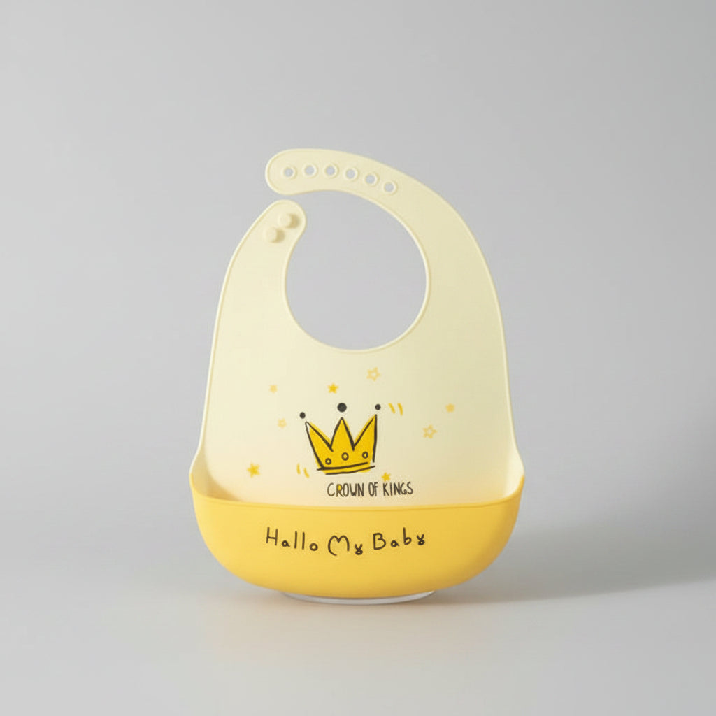 Waterproof Silicone Baby Bib With Pocket
