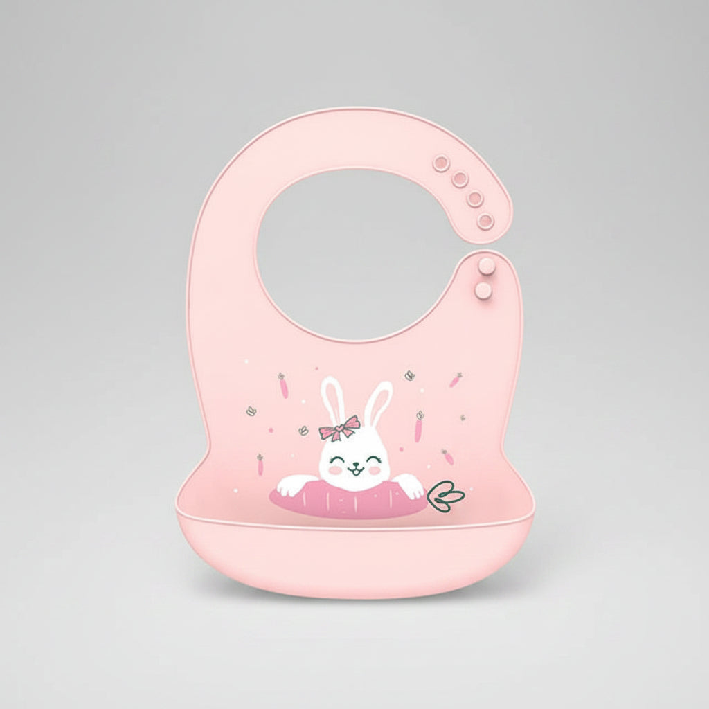 Waterproof Silicone Baby Bib With Pocket