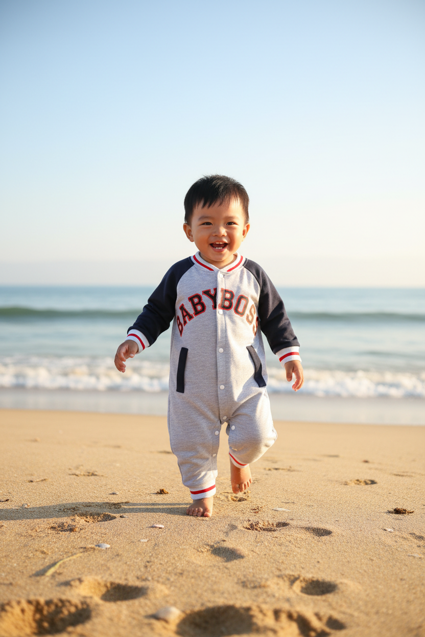 Baby Boy Long Sleeve Jumpsuit