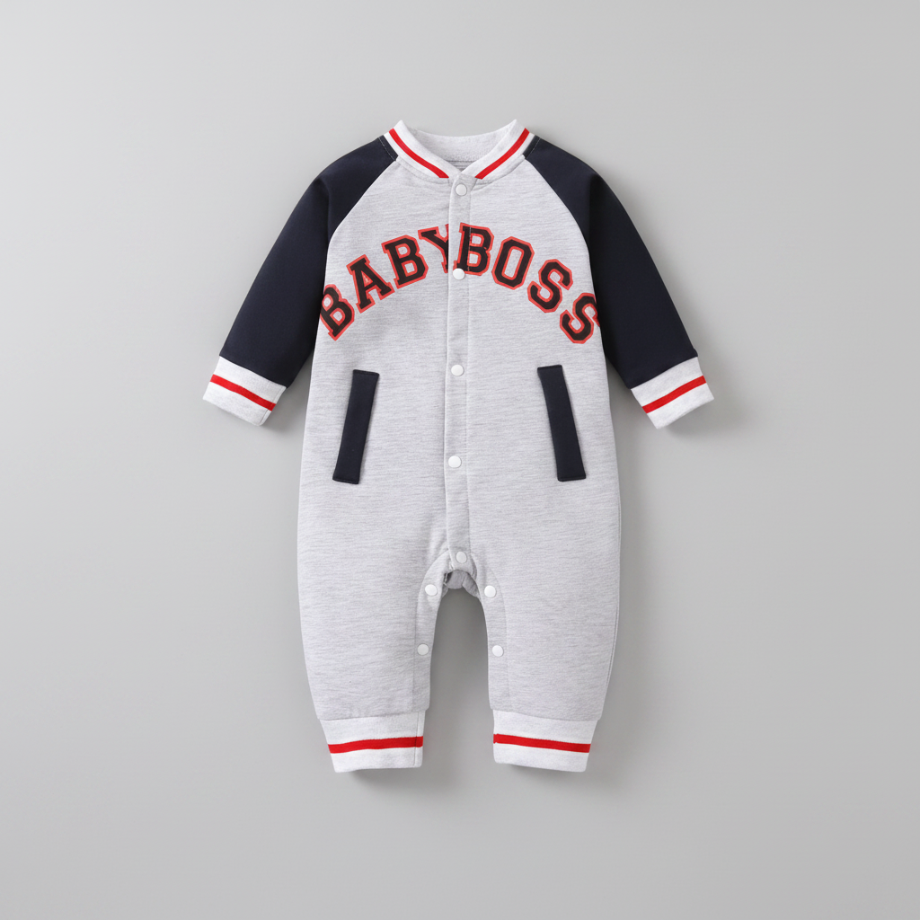 Baby Boy Long Sleeve Jumpsuit