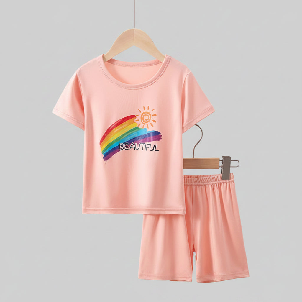 Kids Short Sleeve T-Shirt & Shorts Set