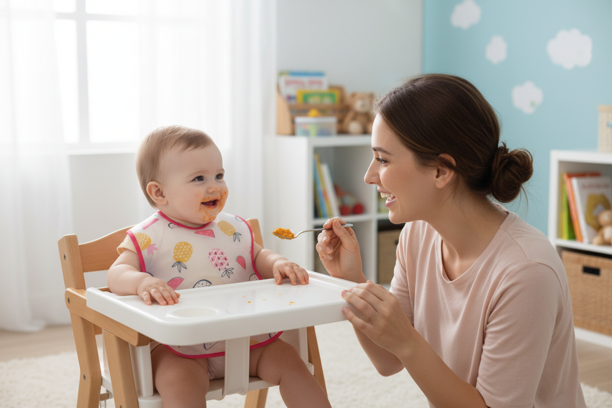 Waterproof Baby Feeding Bib with Pocket