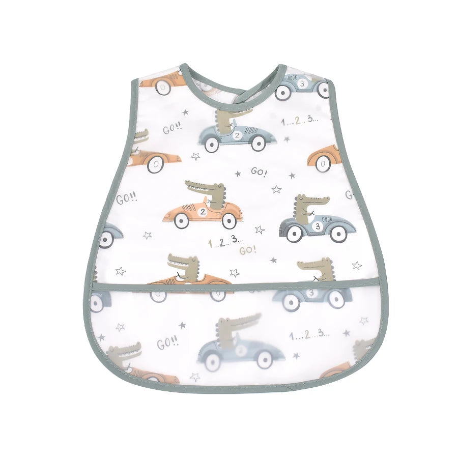 Waterproof Baby Feeding Bib with Pocket