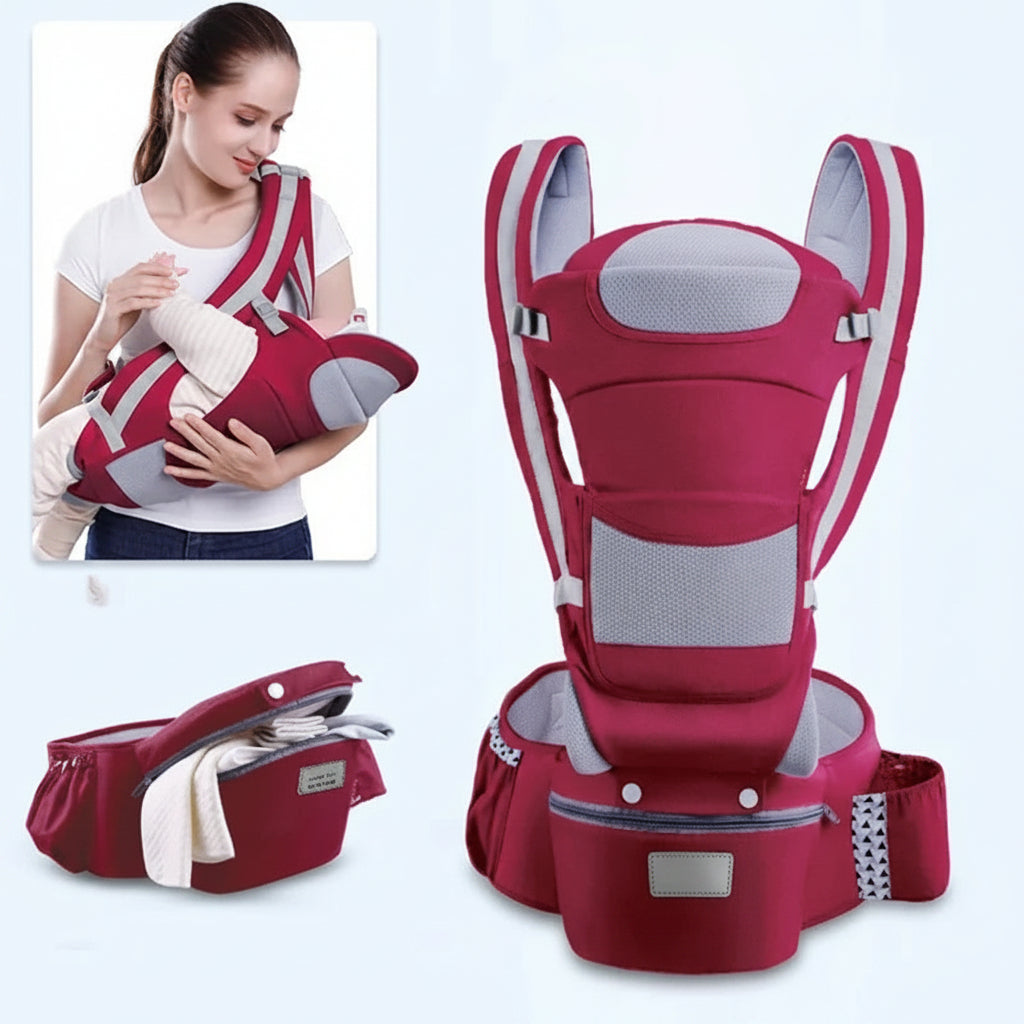 Ergonomic Baby Carrier with Hip Seat