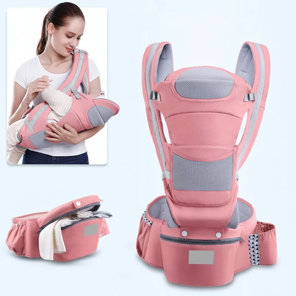 Ergonomic Baby Carrier with Hip Seat