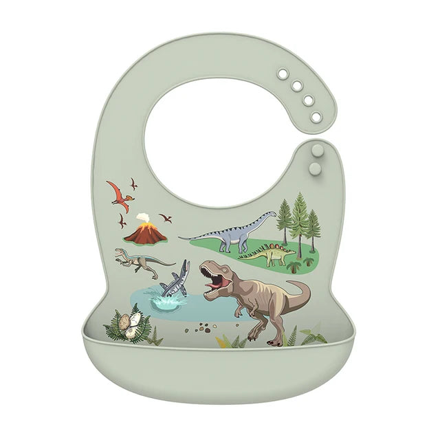 Waterproof Silicone Baby Bib With Pocket