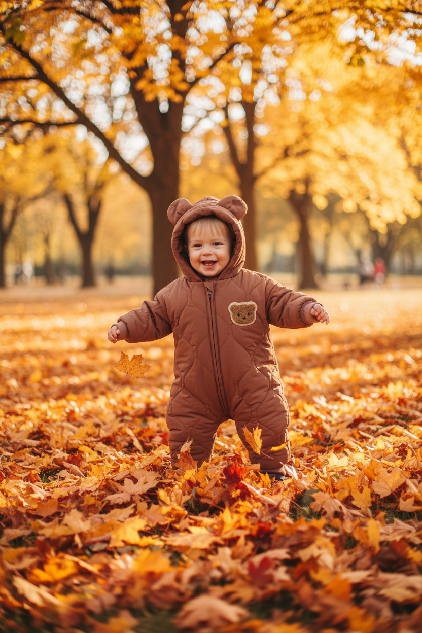 Baby Hooded Bear Jumpsuit