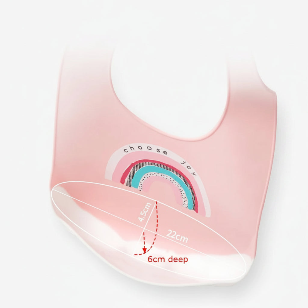 Waterproof Silicone Baby Bib With Pocket