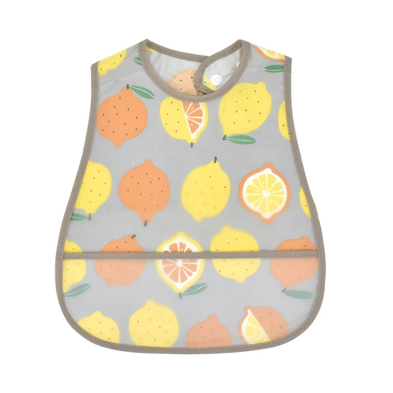 Waterproof Baby Feeding Bib with Pocket