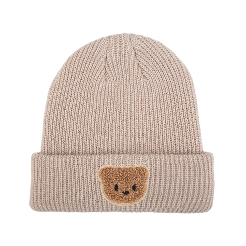Toddler Cartoon Bear Knitted Beanie