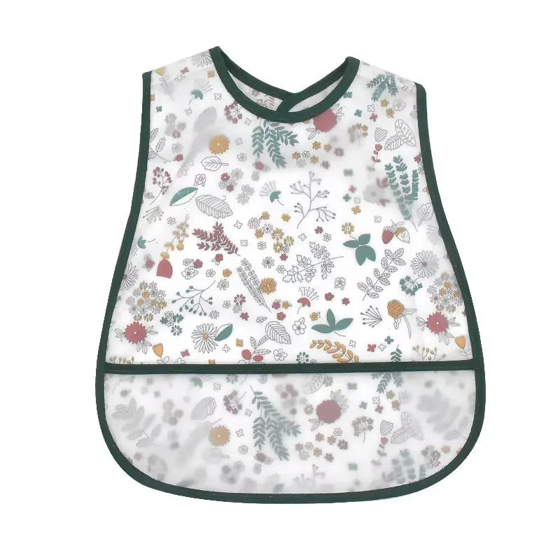 Waterproof Baby Feeding Bib with Pocket