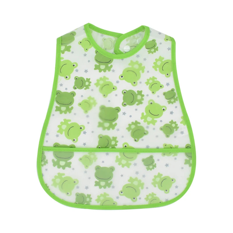 Waterproof Baby Feeding Bib with Pocket