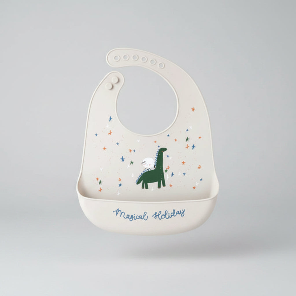 Waterproof Silicone Baby Bib With Pocket