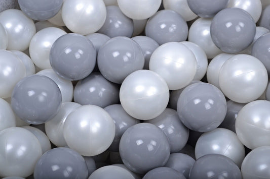Ball Pit Balls 200pcs - Gray/White Pearl