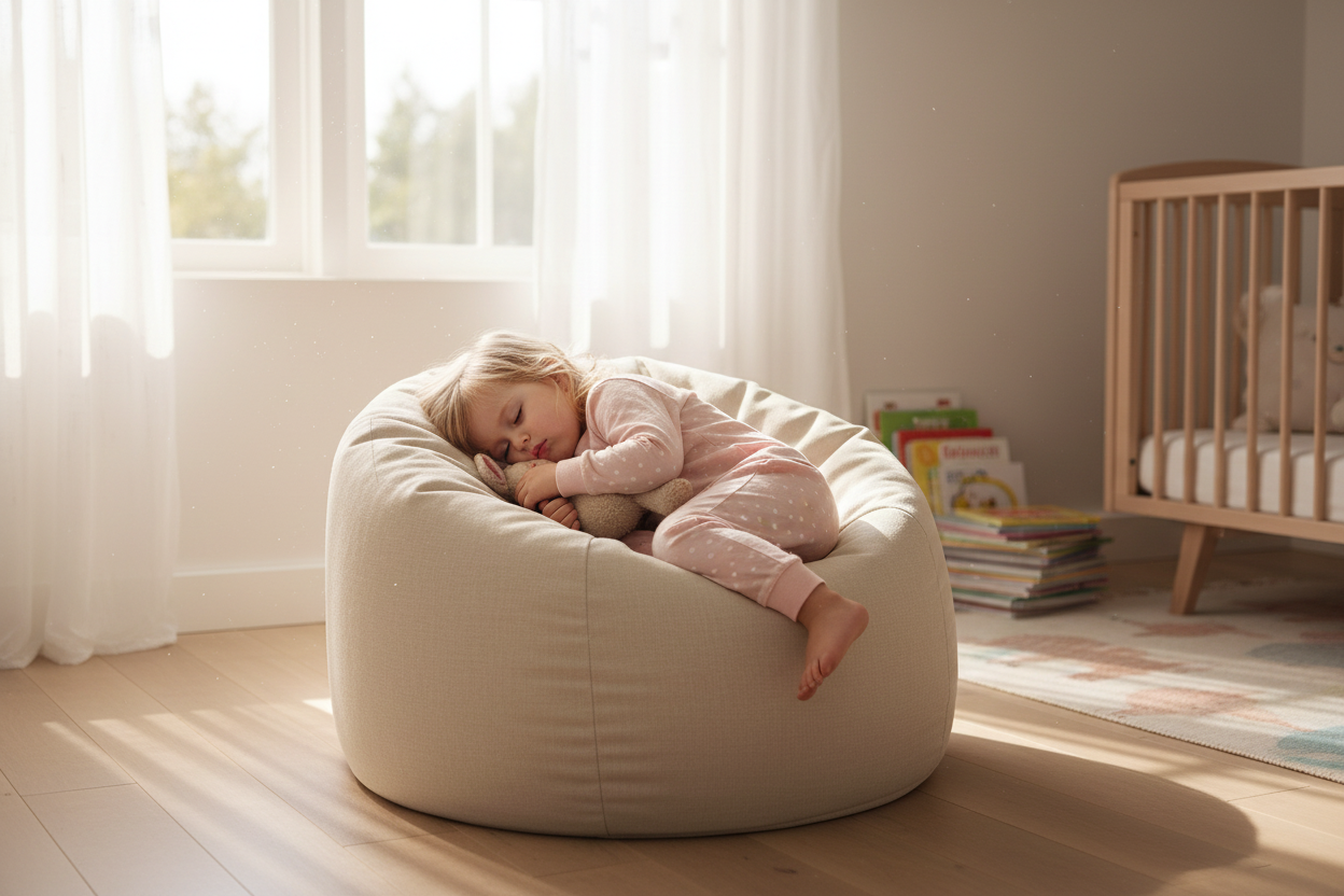 Bean Bag Floreo - Blush Beige