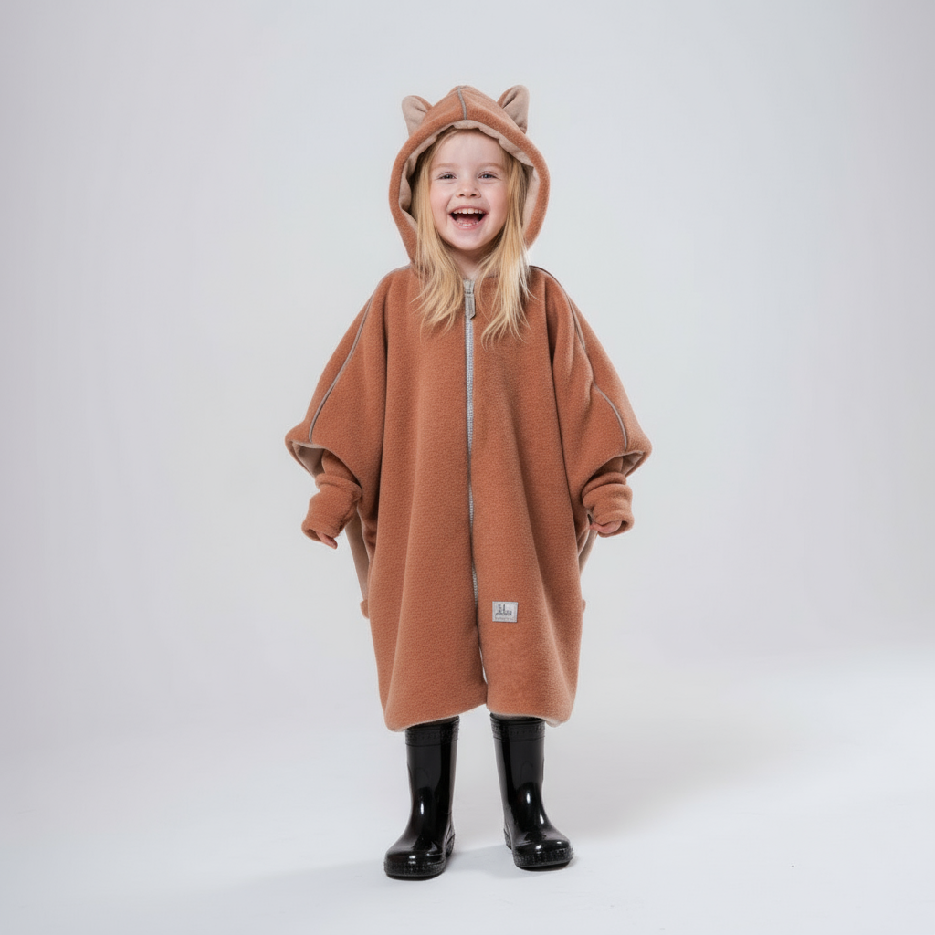 Car Poncho For Kids - Fox