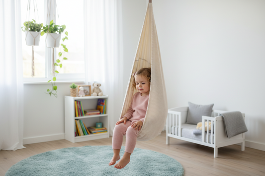 Cocoon Swing for Kids - Aesthetic Ecru