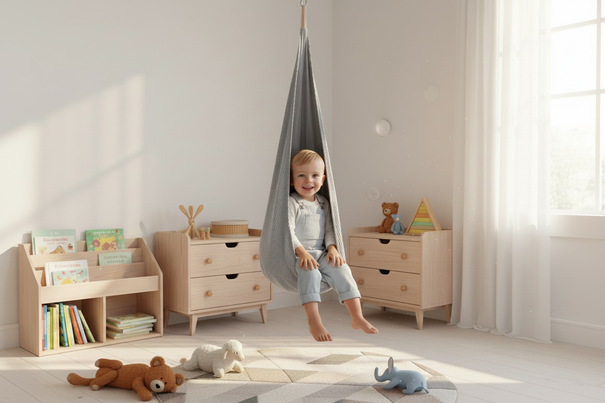 Cocoon Swing for Kids - Aesthetic Grey