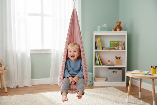 Cocoon Swing for Kids - Churros Ruby Chocolate Pink