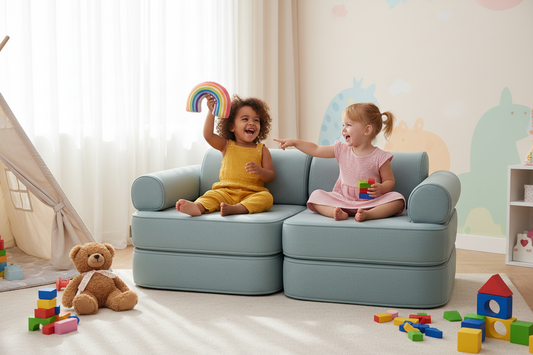 Outzy Pocket Sofa For Children - Cloudberry Sky Blue