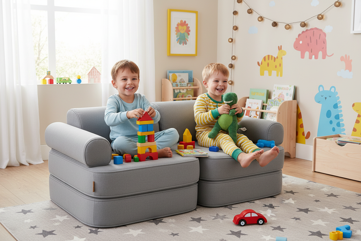 Outzy Pocket Sofa For Children - Fog Grey