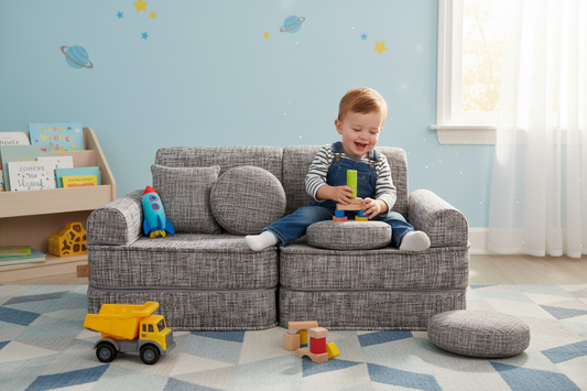Medium Modular Sofa for Kids - Tangle Moon Grey