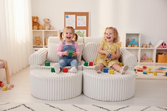 Medium Modular Sofa for Kids - Churros White Plus