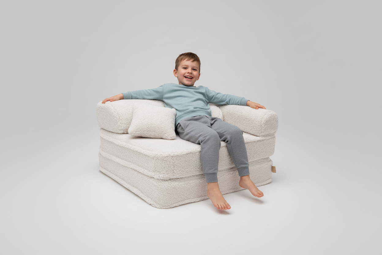 Modular Children's Chair - 5 Elements, Bearly Off-White