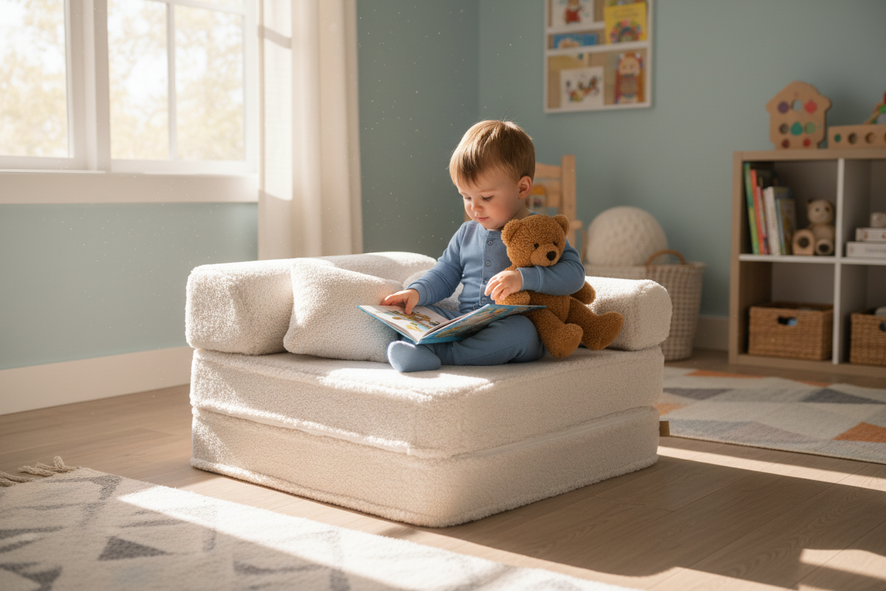 Modular Children's Chair - 5 Elements, Bearly Off-White