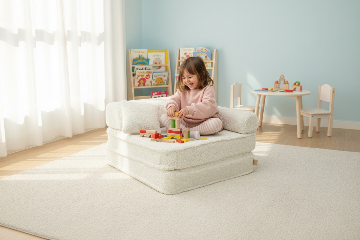 Modular Children's Chair - 5 Elements, Bearly Cream