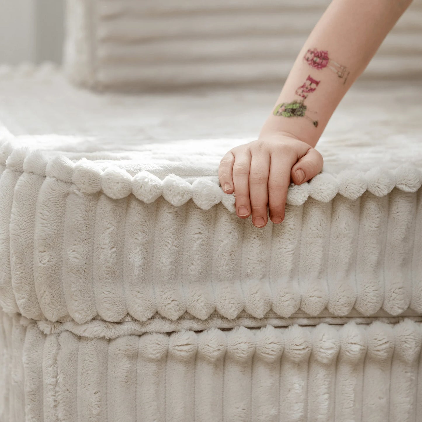 Medium Modular Sofa for Kids - Churros White Plus
