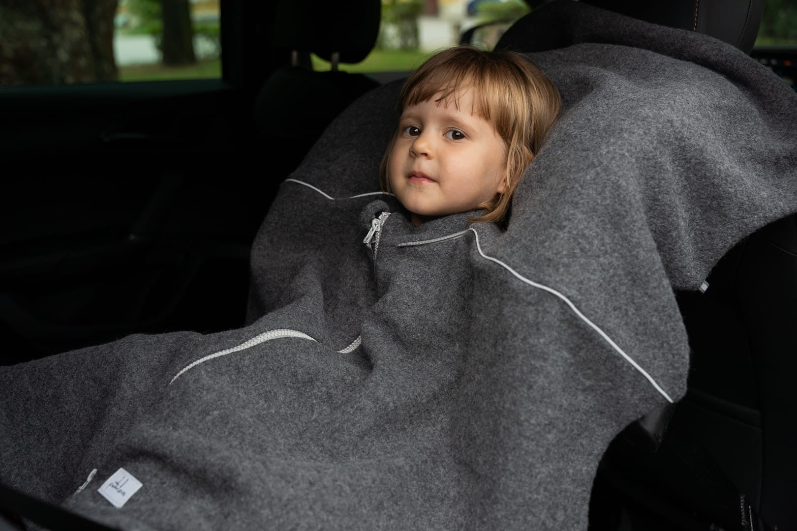 Merino Wool Car Poncho For Kids - Dragon