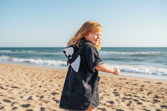 Short-Sleeve Poncho WOLF - For TODDLERS (Size 82/86-116)