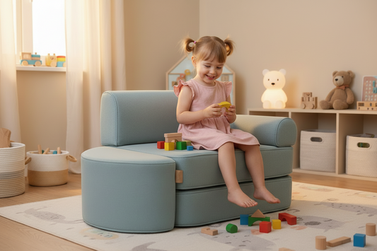 Outzy Pocket Sofa For Children - Cloudberry Sky Blue