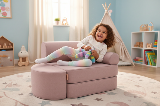 Outzy Pocket Sofa For Children - Rosy Dune Pink
