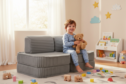 Small Modular Sofa for Kids - Churros Moon Grey