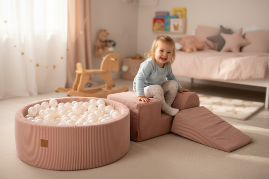 Playset with 200 Balls Pit - Pink & White Pearl